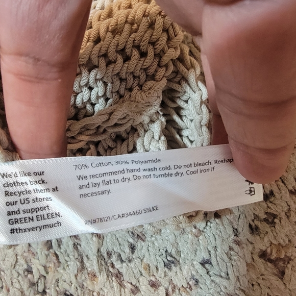 THE FISHER PROJECT CABLE KNIT OVERSIZED CROP SWEATER TOP, S - Picture 5 of 7